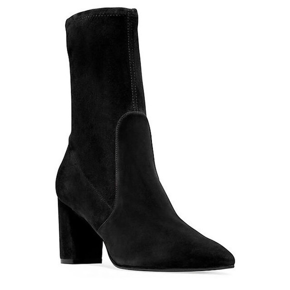 Stuart Weitzman Pointed Toe Heeled Boots - Landry 75 - Picture 2 of 13